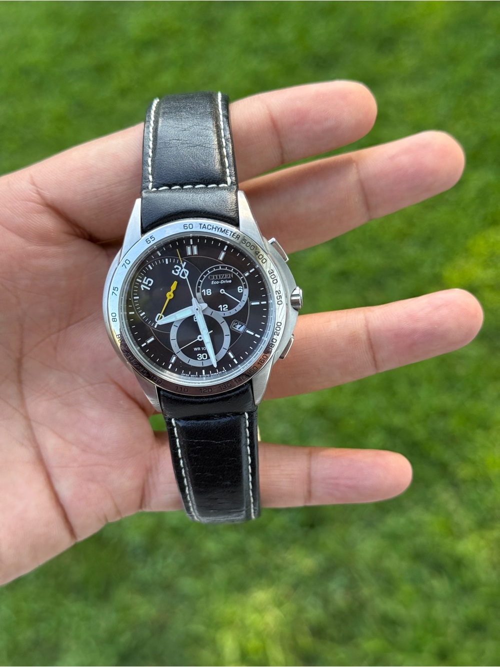 CITIZEN Calibre 5700 Men's chronograph eco drive leather strap Watch